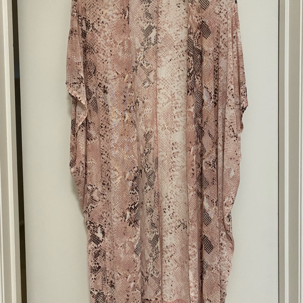 Snake Print Kimono cover up